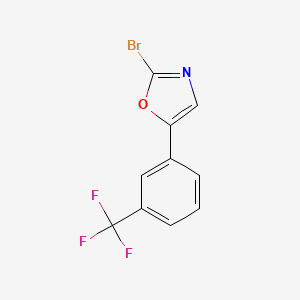 2-Bromo-5-(3-(trifluoromethyl)phenyl)oxazole