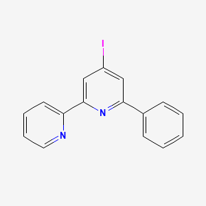 molecular formula C16H11IN2 B15222002 4-Iodo-6-phenyl-2,2'-bipyridine 