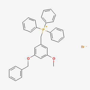 molecular formula C33H30BrO2P B15222018 (3-(Benzyloxy)-5-methoxybenzyl)triphenylphosphonium bromide 