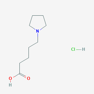 molecular formula C9H18ClNO2 B1522205 盐酸5-(吡咯烷-1-基)戊酸 CAS No. 133095-33-7