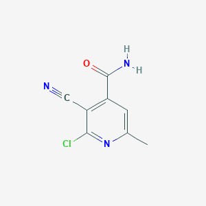 2-Chloro-3-cyano-6-methylisonicotinamide