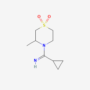 4-(Cyclopropyl(imino)methyl)-3-methylthiomorpholine 1,1-dioxide