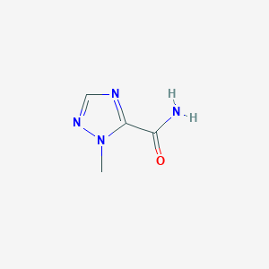 molecular formula C4H6N4O B15222081 1-Methyl-1H-1,2,4-triazole-5-carboxamide 