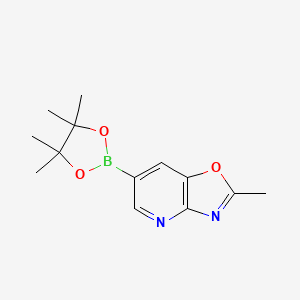 2-Methyl-6-(4,4,5,5-tetramethyl-1,3,2-dioxaborolan-2-yl)oxazolo[4,5-b]pyridine