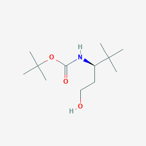 molecular formula C12H25NO3 B15222122 tert-Butyl (R)-(1-hydroxy-4,4-dimethylpentan-3-yl)carbamate 