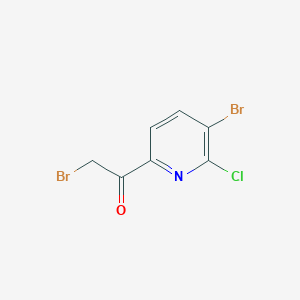 2-Bromo-1-(5-bromo-6-chloropyridin-2-yl)ethanone