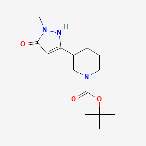 tert-Butyl 3-(5-hydroxy-1-methyl-1H-pyrazol-3-yl)piperidine-1-carboxylate