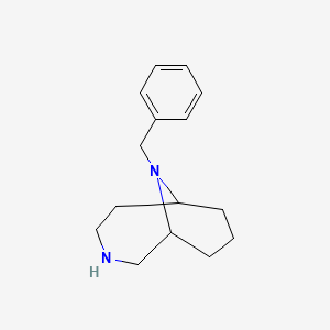 molecular formula C15H22N2 B1522215 10-苄基-3,10-二氮杂双环[4.3.1]癸烷 CAS No. 653600-91-0