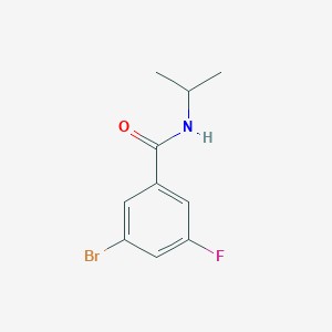 molecular formula C10H11BrFNO B1522216 3-溴-5-氟-N-异丙基苯甲酰胺 CAS No. 1181538-97-5