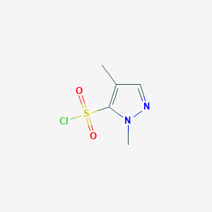 molecular formula C5H7ClN2O2S B1522217 1,4-dimethyl-1H-pyrazole-5-sulfonyl chloride CAS No. 1174834-52-6