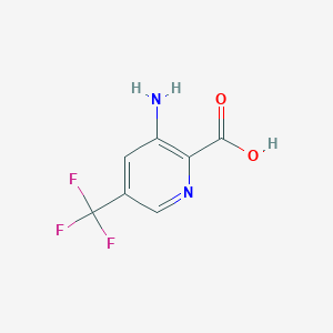 molecular formula C7H5F3N2O2 B1522219 3-氨基-5-(三氟甲基)吡啶-2-羧酸 CAS No. 1214370-77-0