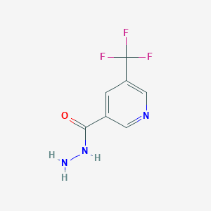 molecular formula C7H6F3N3O B15222212 5-(Trifluoromethyl)nicotinohydrazide 