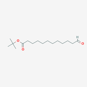 molecular formula C16H30O3 B15222214 tert-Butyl 12-oxododecanoate 