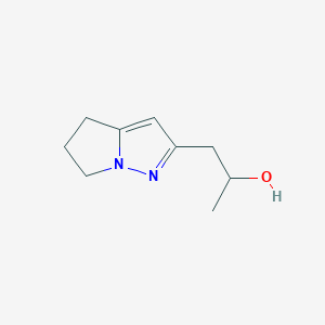 molecular formula C9H14N2O B15222235 1-(5,6-Dihydro-4H-pyrrolo[1,2-b]pyrazol-2-yl)propan-2-ol 