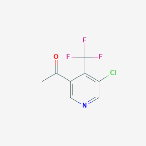 1-[5-Chloro-4-(trifluoromethyl)-3-pyridyl]ethanone