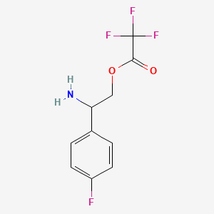 2-Amino-2-(4-fluorophenyl)ethyl 2,2,2-trifluoroacetate