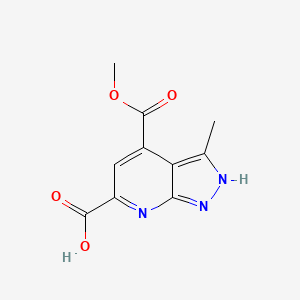 4-(Methoxycarbonyl)-3-methyl-1H-pyrazolo[3,4-b]pyridine-6-carboxylic acid