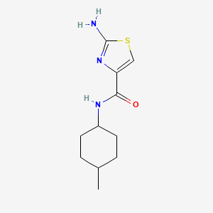 molecular formula C11H17N3OS B15222308 2-Amino-N-(4-methylcyclohexyl)thiazole-4-carboxamide 