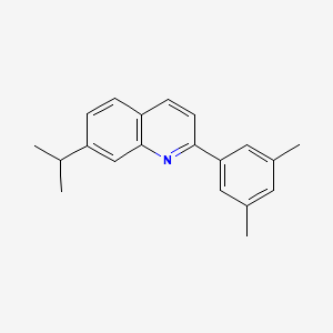 molecular formula C20H21N B15222310 2-(3,5-Dimethylphenyl)-7-isopropylquinoline 