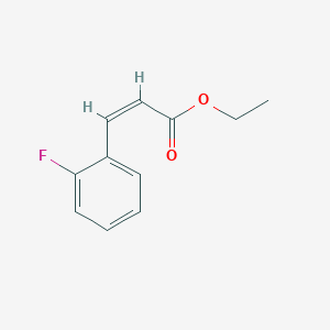 molecular formula C11H11FO2 B15222319 Ethyl (Z)-3-(2-fluorophenyl)acrylate CAS No. 89760-43-0