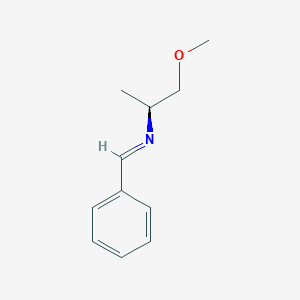 molecular formula C11H15NO B15222326 (S,E)-N-(1-Methoxypropan-2-yl)-1-phenylmethanimine 