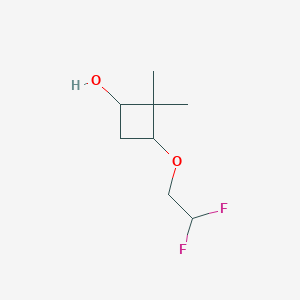 3-(2,2-Difluoroethoxy)-2,2-dimethylcyclobutan-1-ol