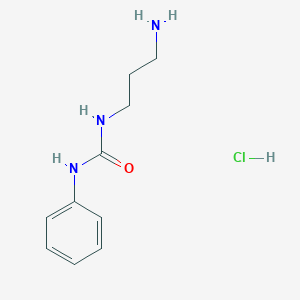 molecular formula C10H16ClN3O B1522236 1-(3-Aminopropyl)-3-phenylurea hydrochloride CAS No. 1189869-04-2