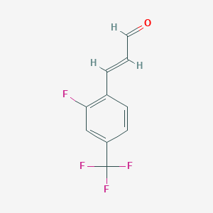 3-(2-Fluoro-4-(trifluoromethyl)phenyl)acrylaldehyde