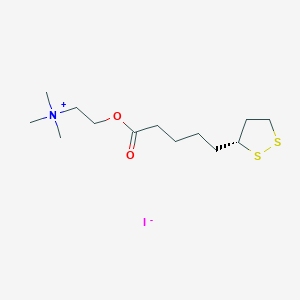 (R)-2-((5-(1,2-Dithiolan-3-yl)pentanoyl)oxy)-N,N,N-trimethylethan-1-aminium iodide