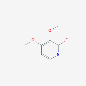 molecular formula C7H8FNO2 B15222386 2-Fluoro-3,4-dimethoxypyridine 