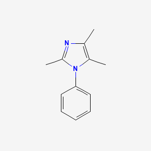 molecular formula C12H14N2 B15222406 2,4,5-Trimethyl-1-phenyl-1H-imidazole 