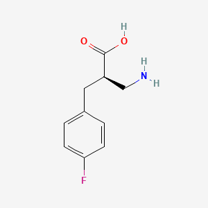 molecular formula C10H12FNO2 B15222428 (R)-3-Amino-2-(4-fluorobenzyl)propanoic acid 