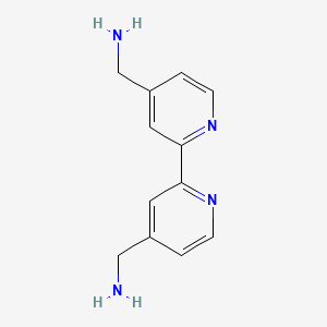 molecular formula C12H14N4 B15222447 [2,2'-Bipyridine]-4,4'-diyldimethanamine 