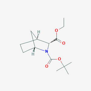 Rel-2-(tert-butyl) 3-ethyl (1R,3R,4S)-2-azabicyclo[2.2.1]heptane-2,3-dicarboxylate