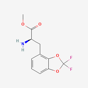 Methyl (r)-2-amino-3-(2,2-difluorobenzo[d][1,3]dioxol-4-yl)propanoate hydrochloride