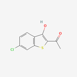 1-(6-Chloro-3-hydroxybenzo[b]thiophen-2-yl)ethan-1-one