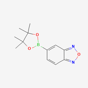 molecular formula C12H15BN2O3 B1522255 5-(4,4,5,5-四甲基-1,3,2-二氧杂硼环-2-基)苯并[c][1,2,5]恶二唑 CAS No. 1073355-14-2