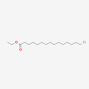 molecular formula C17H33ClO2 B15222578 Ethyl 15-chloropentadecanoate 