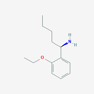 molecular formula C13H21NO B15222588 (R)-1-(2-Ethoxyphenyl)pentan-1-amine 