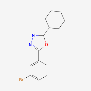 2-(3-Bromophenyl)-5-cyclohexyl-1,3,4-oxadiazole