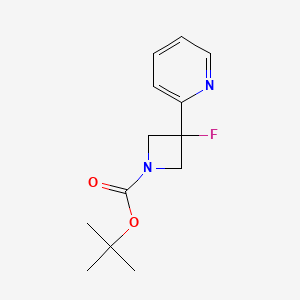 tert-Butyl 3-fluoro-3-(pyridin-2-yl)azetidine-1-carboxylate