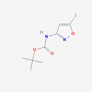 molecular formula C8H11IN2O3 B15222650 tert-Butyl (5-iodoisoxazol-3-yl)carbamate 