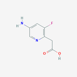 2-(5-Amino-3-fluoropyridin-2-yl)acetic acid