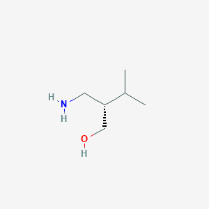 molecular formula C6H15NO B15222697 (S)-2-(aminomethyl)-3-methylbutan-1-ol 