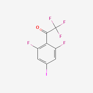 molecular formula C8H2F5IO B15222699 4'-Iodo-2,2,2,2',6'-pentafluoroacetophenone CAS No. 1208076-04-3