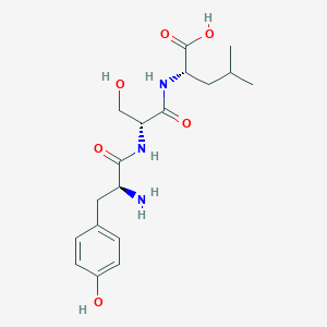 molecular formula C18H27N3O6 B15222700 L-Tyrosyl-D-seryl-L-leucine 