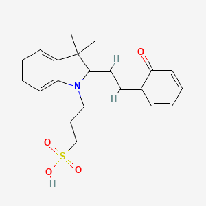 3-((Z)-3,3-Dimethyl-2-((Z)-2-(6-oxocyclohexa-2,4-dien-1-ylidene)ethylidene)indolin-1-yl)propane-1-sulfonic acid