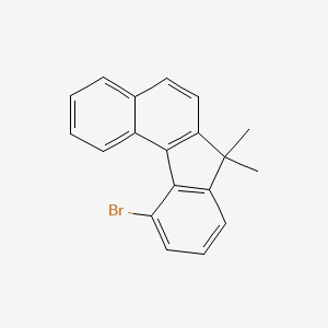 molecular formula C19H15Br B15222767 11-Bromo-7,7-dimethyl-7H-benzo[c]fluorene 