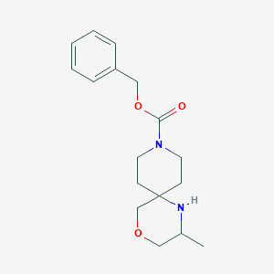 Benzyl 2-methyl-4-oxa-1,9-diazaspiro[5.5]undecane-9-carboxylate