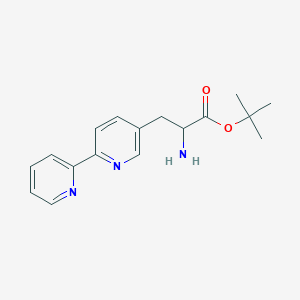 tert-Butyl 3-([2,2'-bipyridin]-5-yl)-2-aminopropanoate